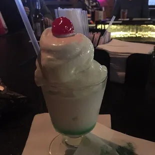 You know a place takes their ice cream drinks seriously when the have an ice cream machine behind the bar.