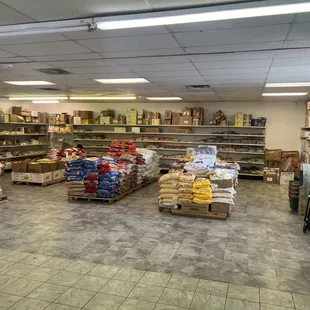 the inside of a grocery store