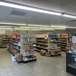 the inside of a grocery store