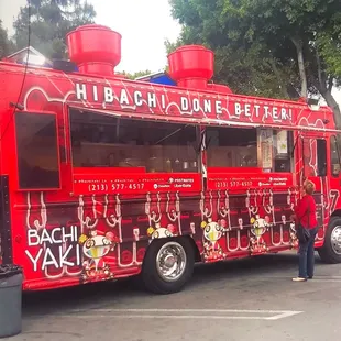 Japanese From a food truck she's so fancy!