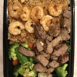 Steak and shrimp