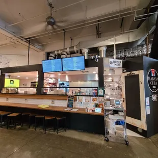 the interior of the restaurant
