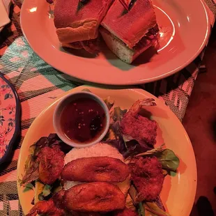 Shrimp, Sandwich Cubano Shrimp Mofongo