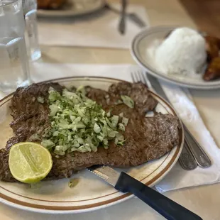 Palomilla steak!!