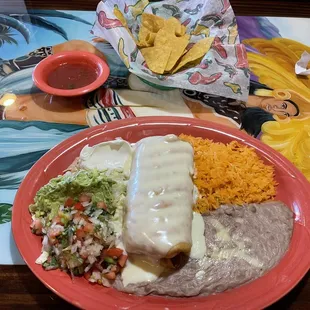 Chicken chimichanga.