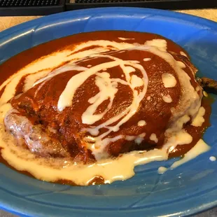 Probably the worst chili relleno I&apos;ve ever (sort of) eaten. I left more than I ate.