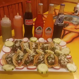 Mexican Tacos 
Asada 
El pastor 
Chorizo 
Grilled chicken 
Lengua 
Carnitas