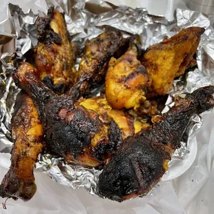Burnt chicken