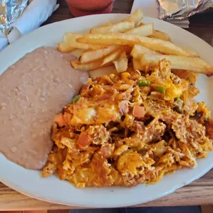 Breakfast: Chori-Migas Plate