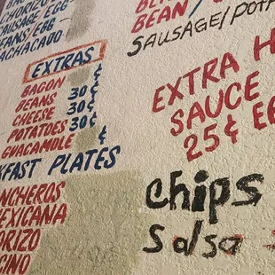 Menu mural