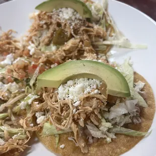 a plate of tacos