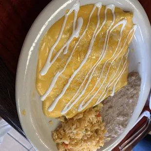 Cheese enchiladas