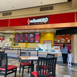 the inside of a restaurant