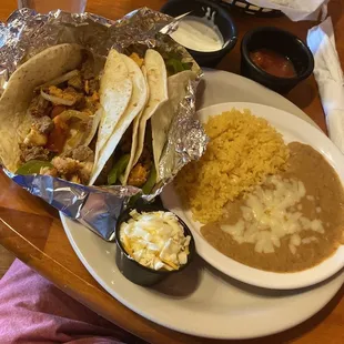 Fajita tacos.