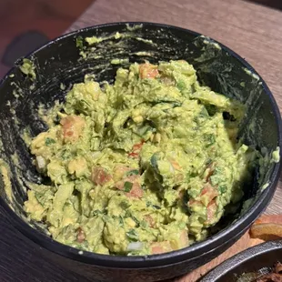 fresh guacamole - made table side