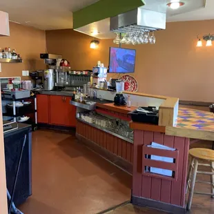 a view of the kitchen