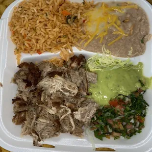 Order #9 carnitas combination drink not included