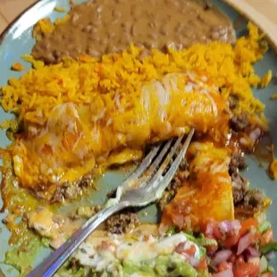 Beef enchiladas