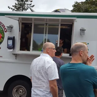 Lining up for Habanero Tacos