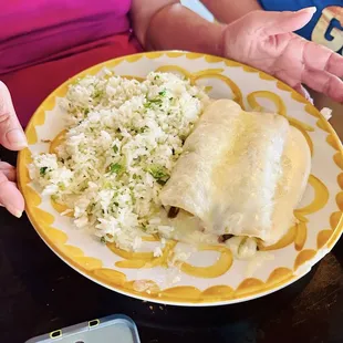Brisket Enchilada Platter