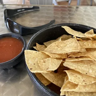 Chips and salsa (not free)