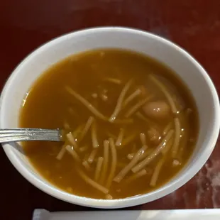 Complementary soup
