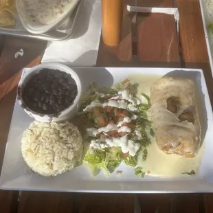 Steak Chimichanga Platter