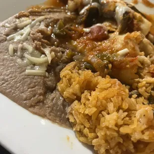 I ordered the enchiladas de camarones with red sauce and it was not too spicy and delicious!