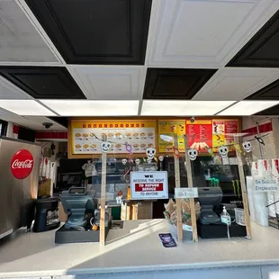 the inside of a restaurant