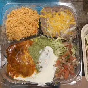 2 Chiles Rellenos plate