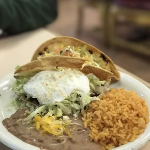 2 taco combo plate!