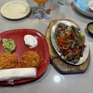 Steak fajitas