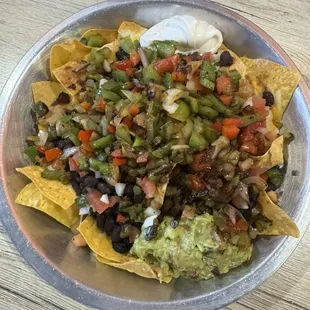 Veggie nachos