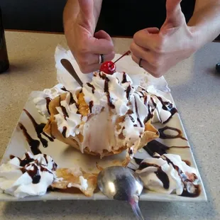 OMG! Fried ice cream, need I say more?