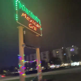 neon sign at night