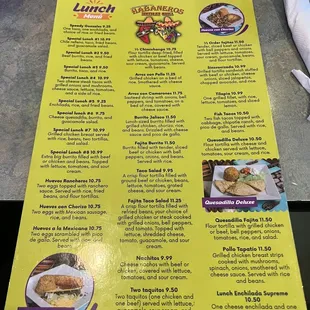 Lunch Menu