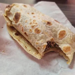 Carne asada burrito