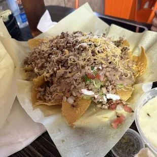 Fajita chicken nachos