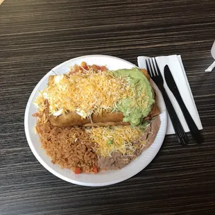 Look how massive this is on the plate and compared to the utensils!