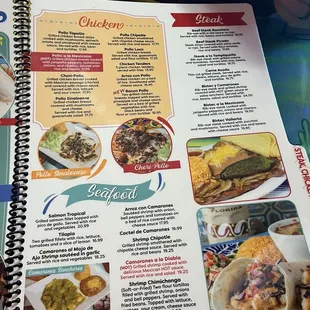 burritos and wraps, menu