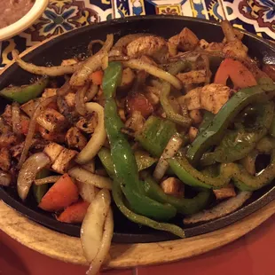 Solid chicken fajitas. Good Landman spot. Attentive service as well.