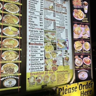 Drive through menu 3/22/23