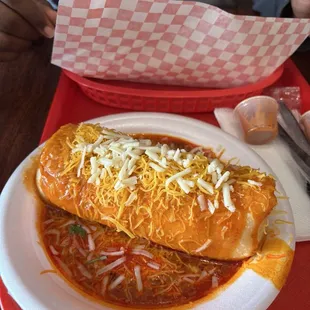 Bean and Cheese burrito lunch special