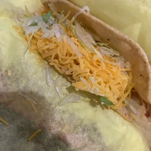Shredded Chicken Hard Shell Taco