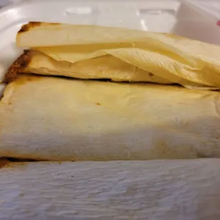 Opened up 1 of 4 packages of Tamales look at this