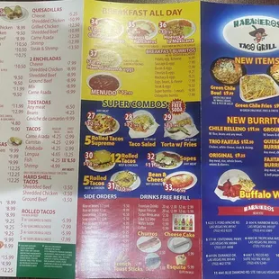 Outside Menu