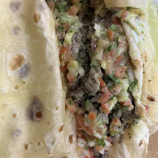 small portions, dry, MEH