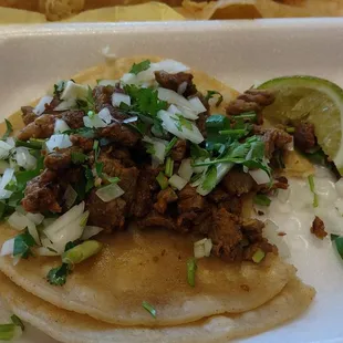 Dry Carne Asada Taco