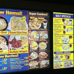 New Items Menu!