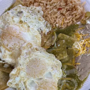 Chilaquiles with Green Sauce